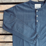 Fullcount | 5222LH-21 | Flat Seam Heavy Weight Long sleeve Henley | Ink Black