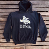 Wild Donkey | Hoodie | Hawk | sun faded black