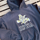 Wild Donkey | Hoodie | Hawk | sun faded black