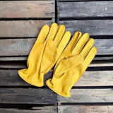Shangrilaheritage | “Bandit” Yellow Deerskin Gloves