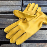 Shangrilaheritage | “Bandit” Yellow Deerskin Gloves