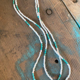 Red Rabbit Trading Co. | White & Turquoise Bead Necklace