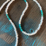 Red Rabbit Trading Co. | White & Turquoise Bead Necklace