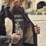 Shangrilaherirtage | “Cossack” Black Horsehide Hair-on-Hide Grizzly Jacket