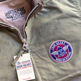 Iron Heart | IHJ-130-OLV-NP | Reversible Tanker Jacket | Olive | with or without patch