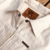 Indigofera | Wibaux Jacket | Broken Twill Ecru | 100% Cotton Rinsed