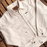Indigofera | Wibaux Jacket | Broken Twill Ecru | 100% Cotton Rinsed