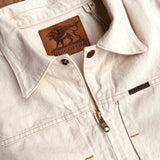 Indigofera | Wibaux Jacket | Broken Twill Ecru | 100% Cotton Rinsed