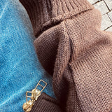 Dehen 1920 | Full-Throttle Moto-Sweater | Brown