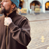 Dehen 1920 | Full-Throttle Moto-Sweater | Brown