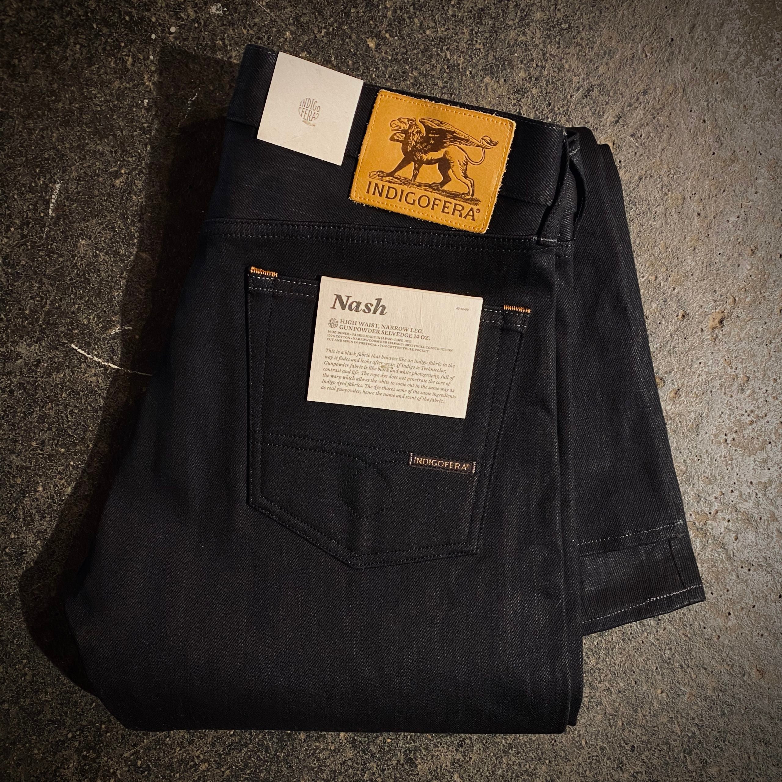 Indigofera | Nash Jeans | Gunpowder black 14oz