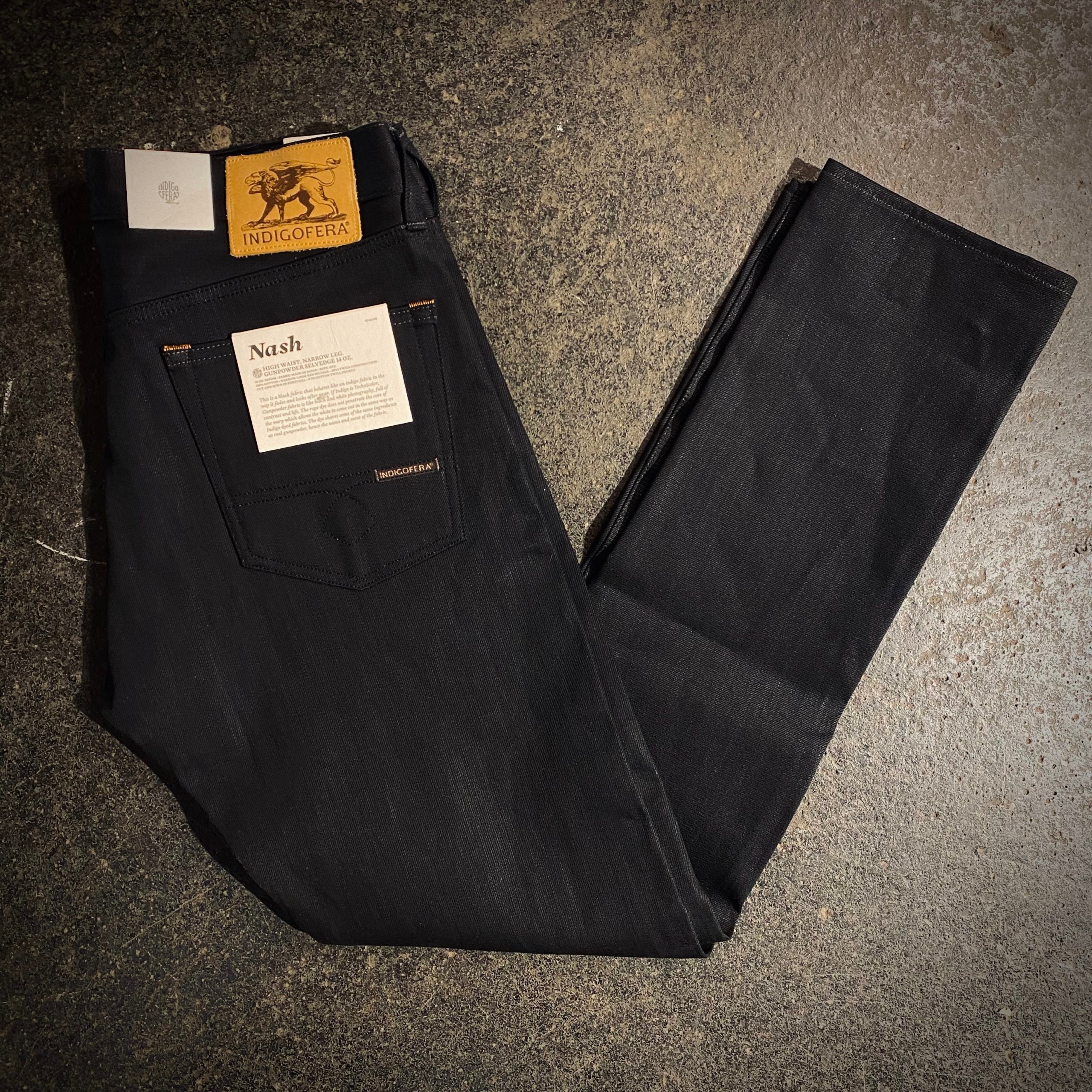 Indigofera | Nash Jeans | Gunpowder black 14oz