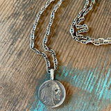 Red Rabbit Trading Co. | Sterling Silver Hobo Nickel Skull Pendant