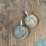 Red Rabbit Trading Co. | Sterling Silver Hobo Nickel Skull Pendant