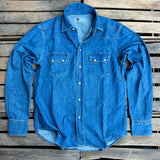 Tellason | Cowboy Shirt | Ranger | SS26 Denim Special Wash | Light Blue