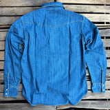 Tellason | Cowboy Shirt | Ranger | SS26 Denim Special Wash | Light Blue