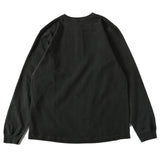 Barns Outfitters | BR-3044PG | Henry Neck L/S T-shirt | Pigment Dye | 19/BLK