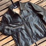Shangrilaheritage | “Varenne” | Black Badalassi® Leather Jacket