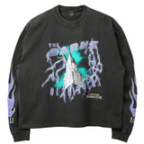 Barns Outfitters | BR-26339 | Boxy L/S Print T-shirt Lightning | 79/PPL