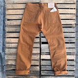 Iron Heart |  IH-634D | 17oz Duck Straight Cut Jeans | Brown