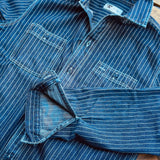 Tellason | Utility Shirt Wabash | Blue White