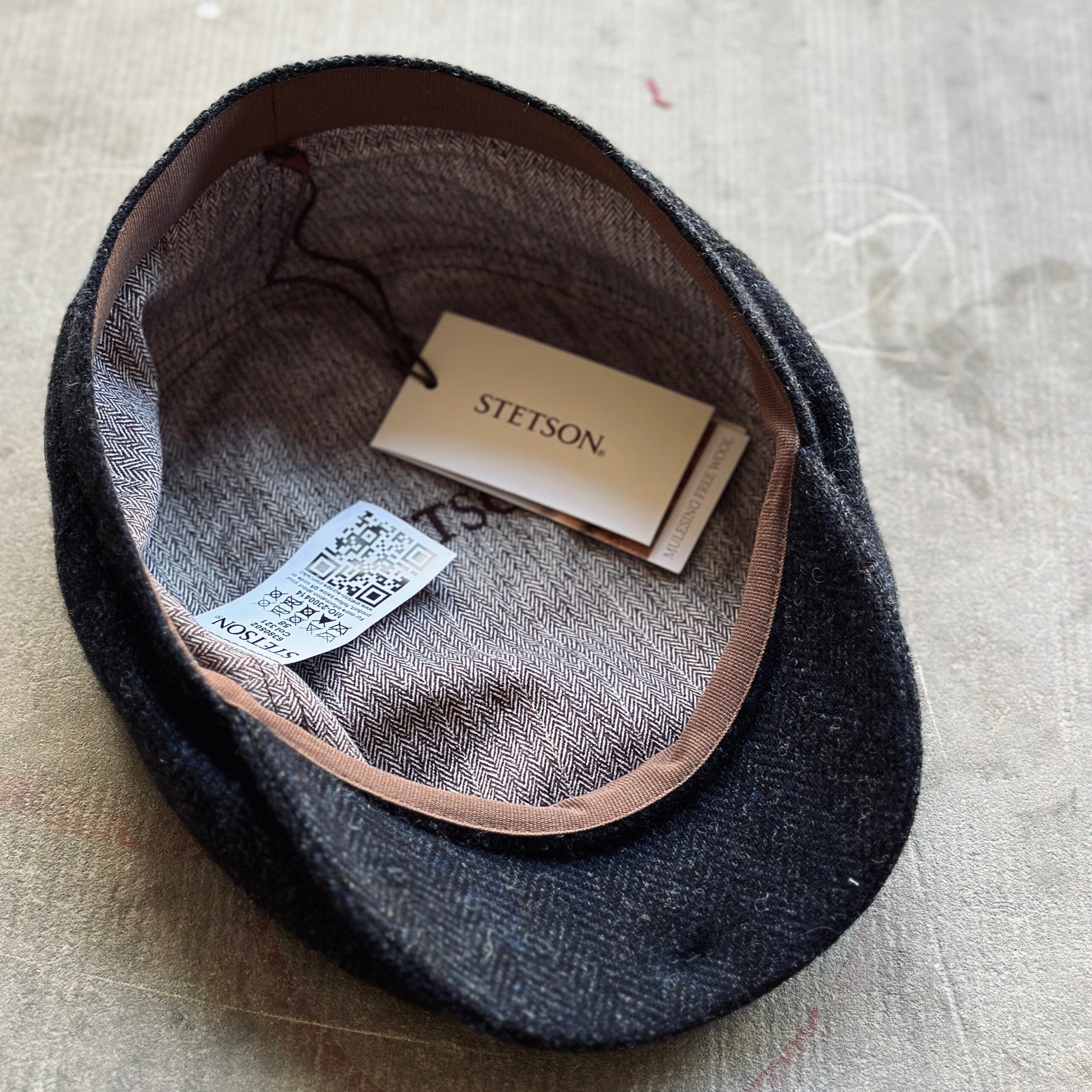 Stetson | 6380502  321 | Driver Cap Wool Herringbone | light blue