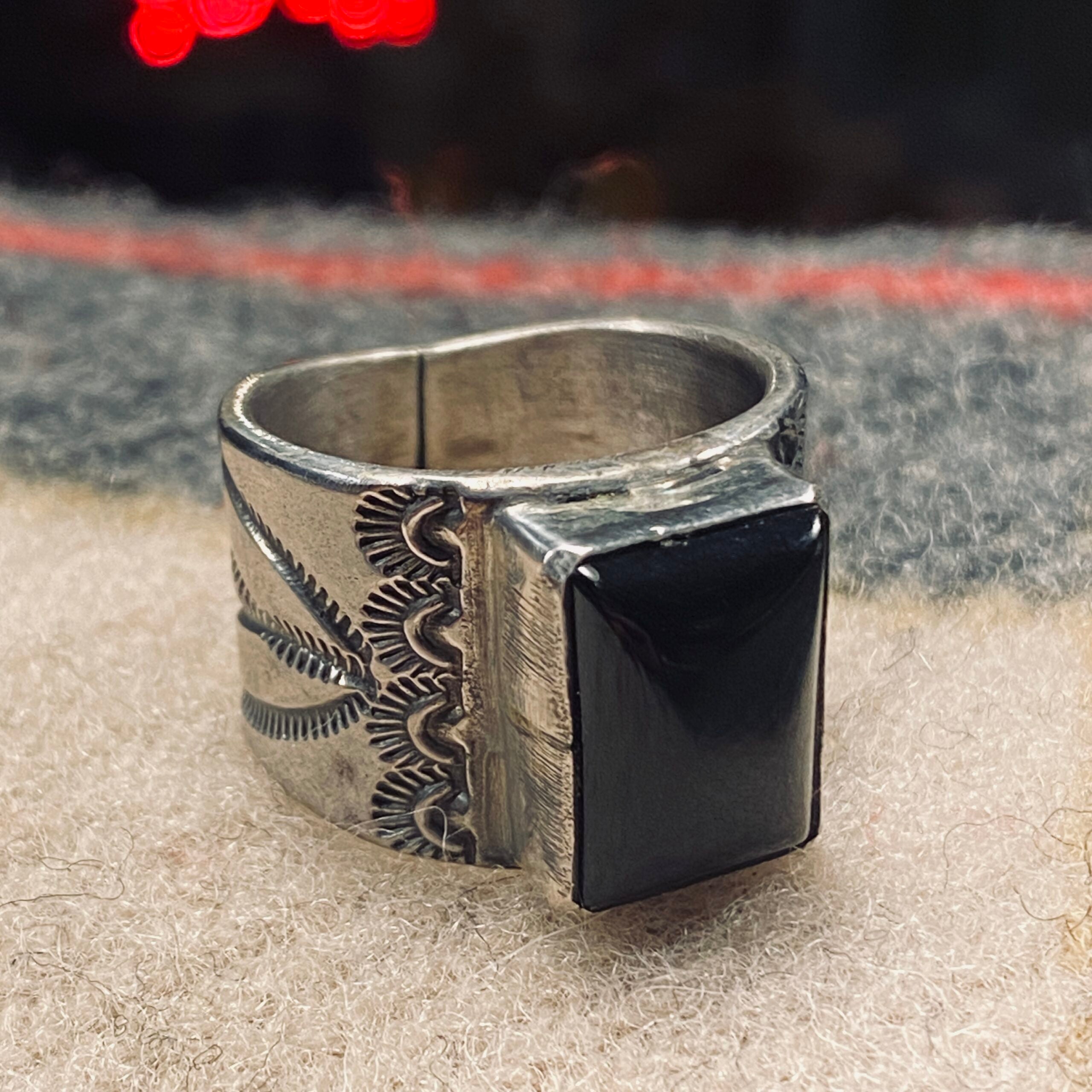 Red Rabbit Trading Co. | Signature Single Stone Ring | Onyx