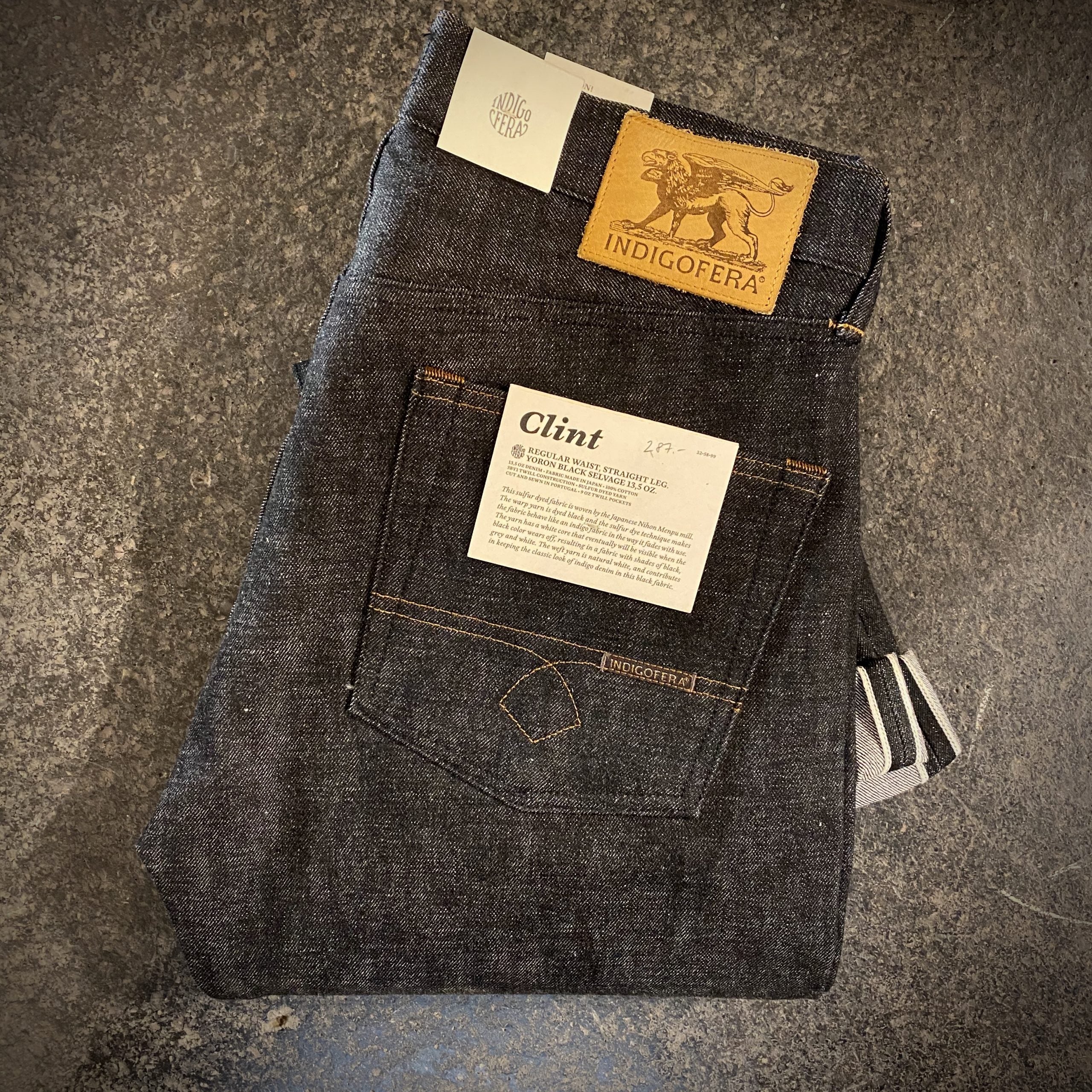 IndigoFera | Clint Jeans | Yoron Black | 13.5oz