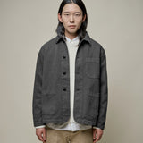 Merz b. Schwanen | JKT05 |  organic cotton broken Twill | relaxed fit | charcoal