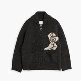 Eat Dust | Flying Boot Cardigan Minotaurus Asphalt/Oat