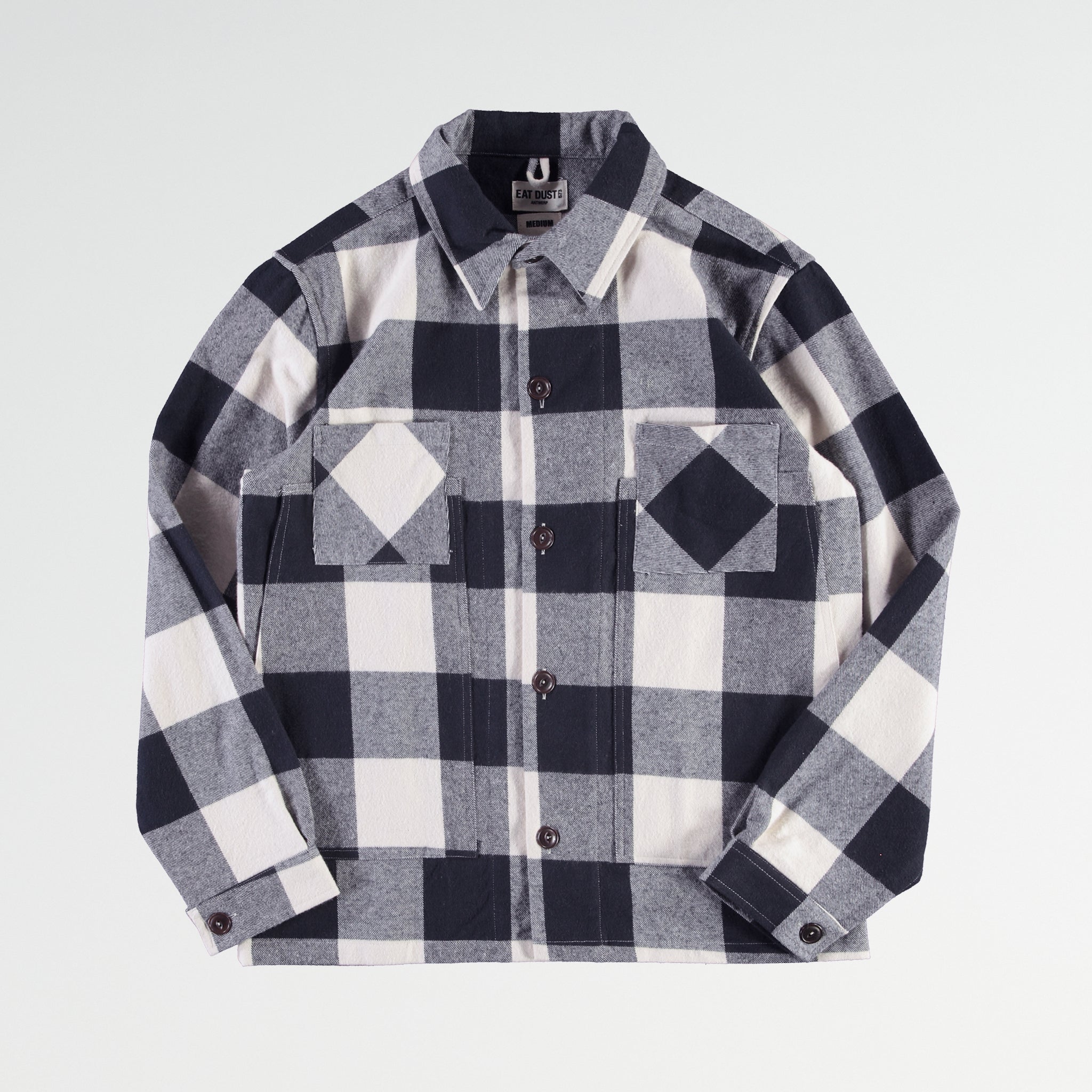 Eat Dust | Marina Overshirt | O'Keefe Check | Black &amp; White