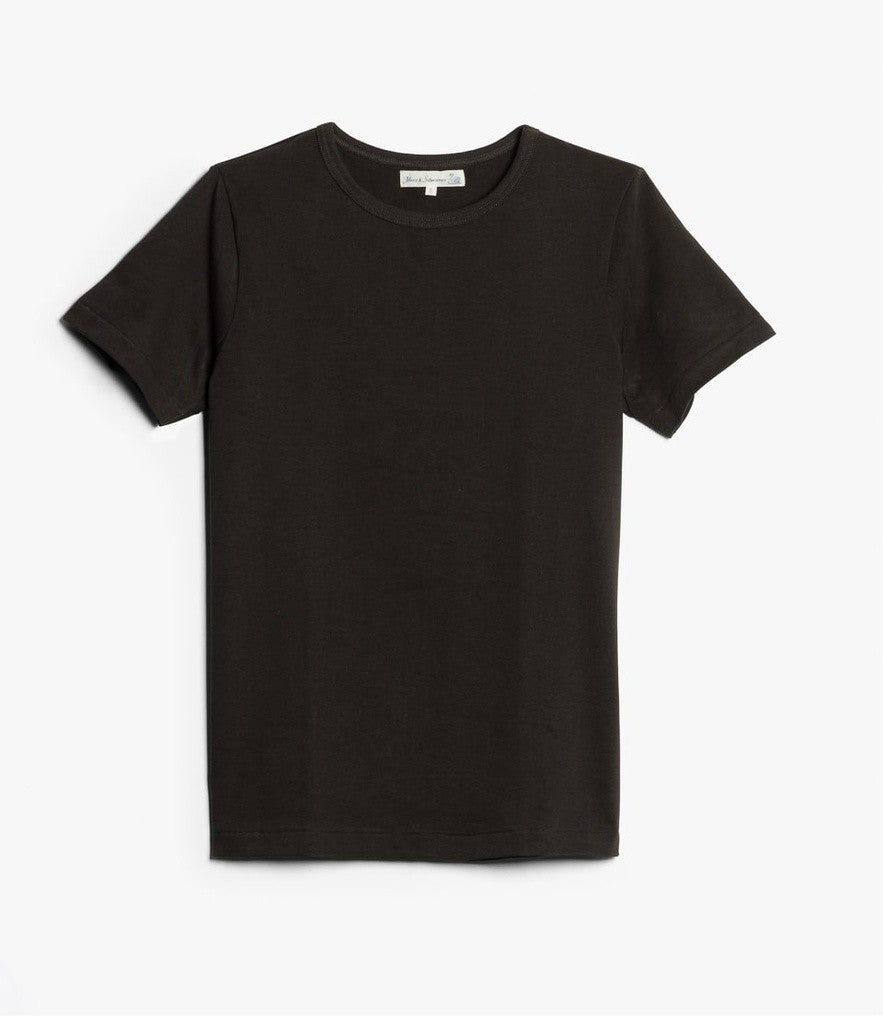 Merz b. Schwanen | 215 | Classic Crew Neck T-Shirt | 98 charcoal