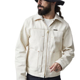 Indigofera | Wibaux Jacket | Broken Twill Ecru | 100% Cotton Rinsed