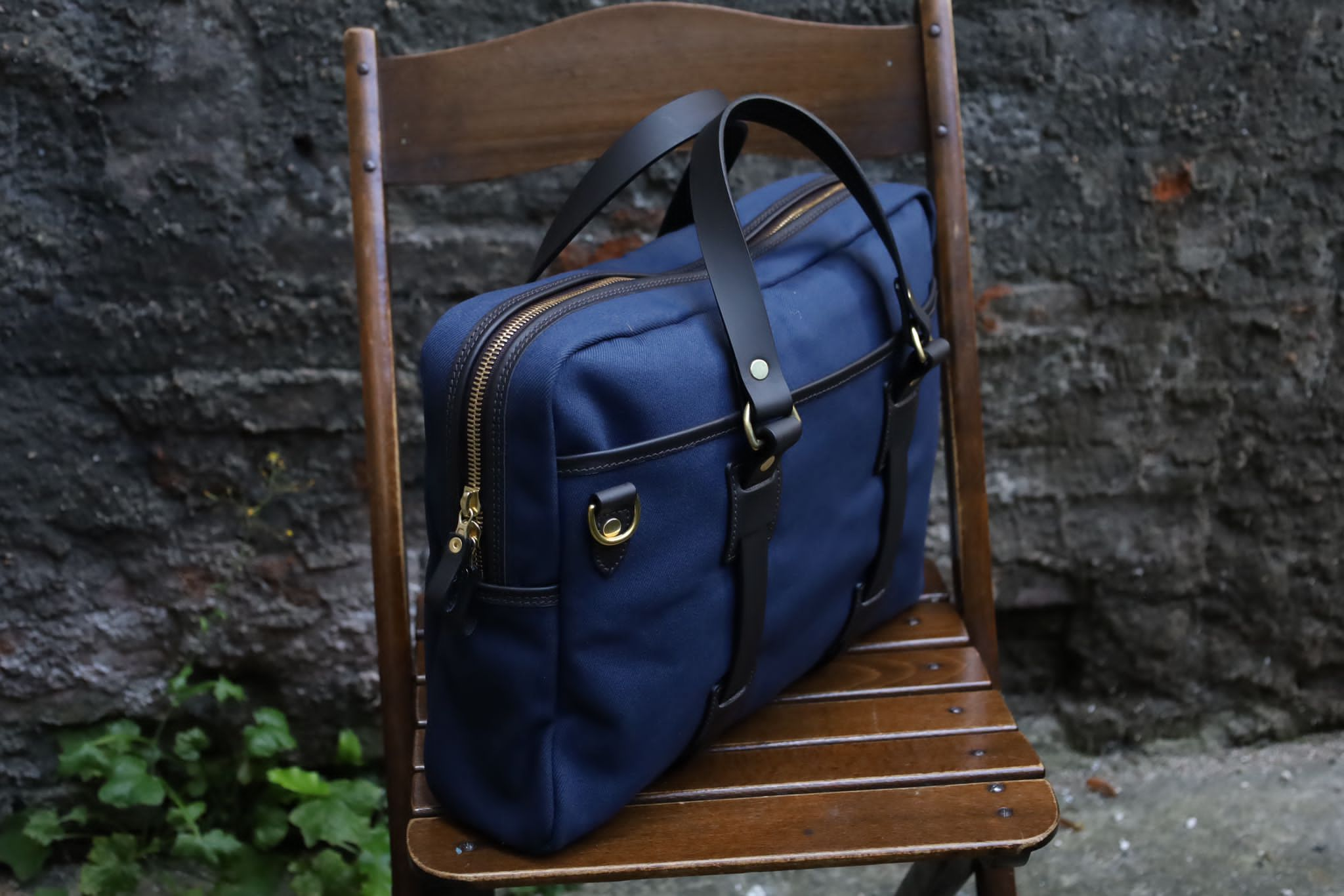 Croots | BT02 | British Twill Laptop Bag | Navy