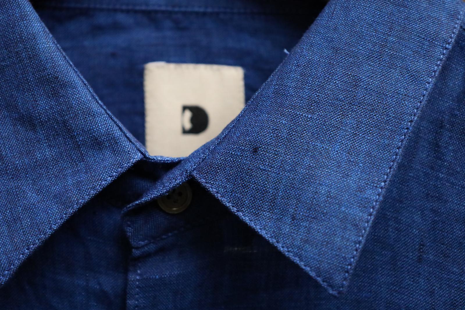 Delikatessen | Feel Good Shirt | D715 / M12 | Cobalt Blue Linen