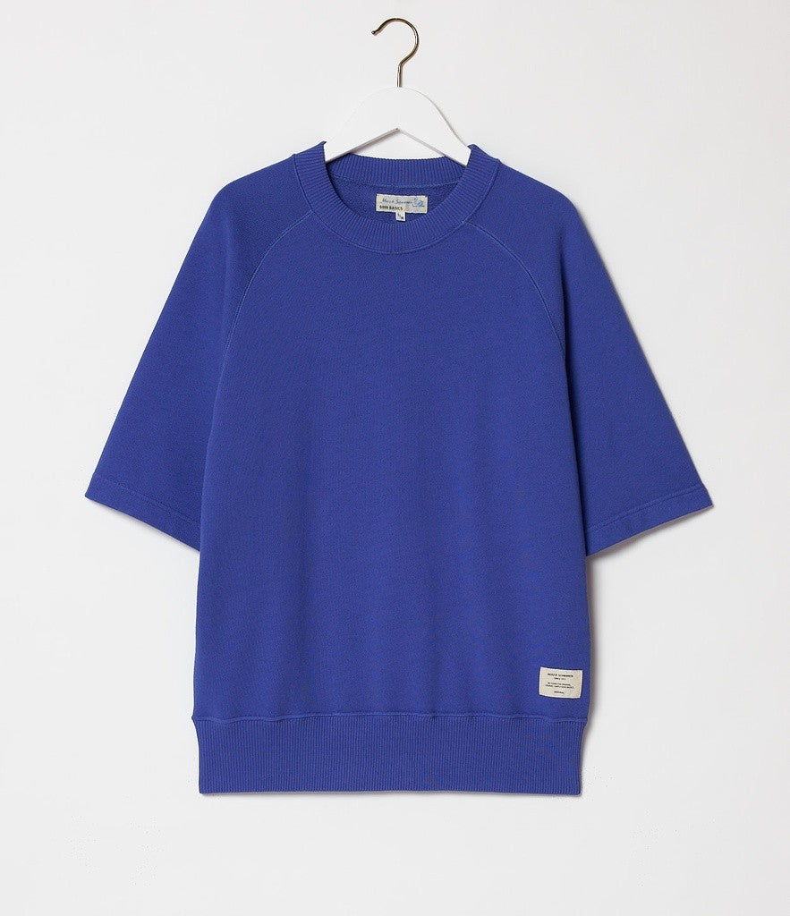 Merz b. Schwanen | RGSW02 | Mens Sweatshirt | Short sleeve |  Organic cotton | 11,3OZ | Relaxed fit | 661 vintage blue