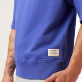 Merz b. Schwanen | RGSW02 | Mens Sweatshirt | Short sleeve |  Organic cotton | 11,3OZ | Relaxed fit | 661 vintage blue