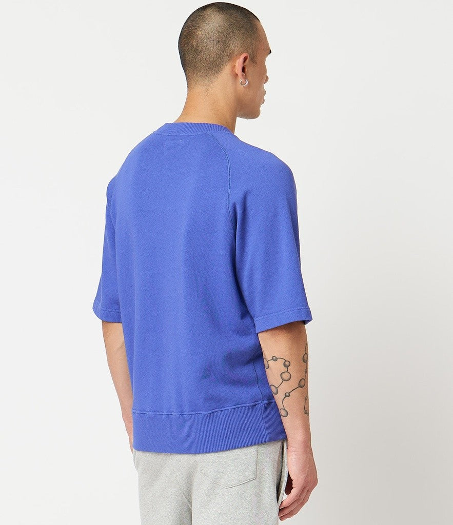 Merz b. Schwanen | RGSW02 | Mens Sweatshirt | Short sleeve |  Organic cotton | 11,3OZ | Relaxed fit | 661 vintage blue