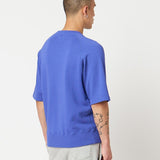 Merz b. Schwanen | RGSW02 | Mens Sweatshirt | Short sleeve |  Organic cotton | 11,3OZ | Relaxed fit | 661 vintage blue