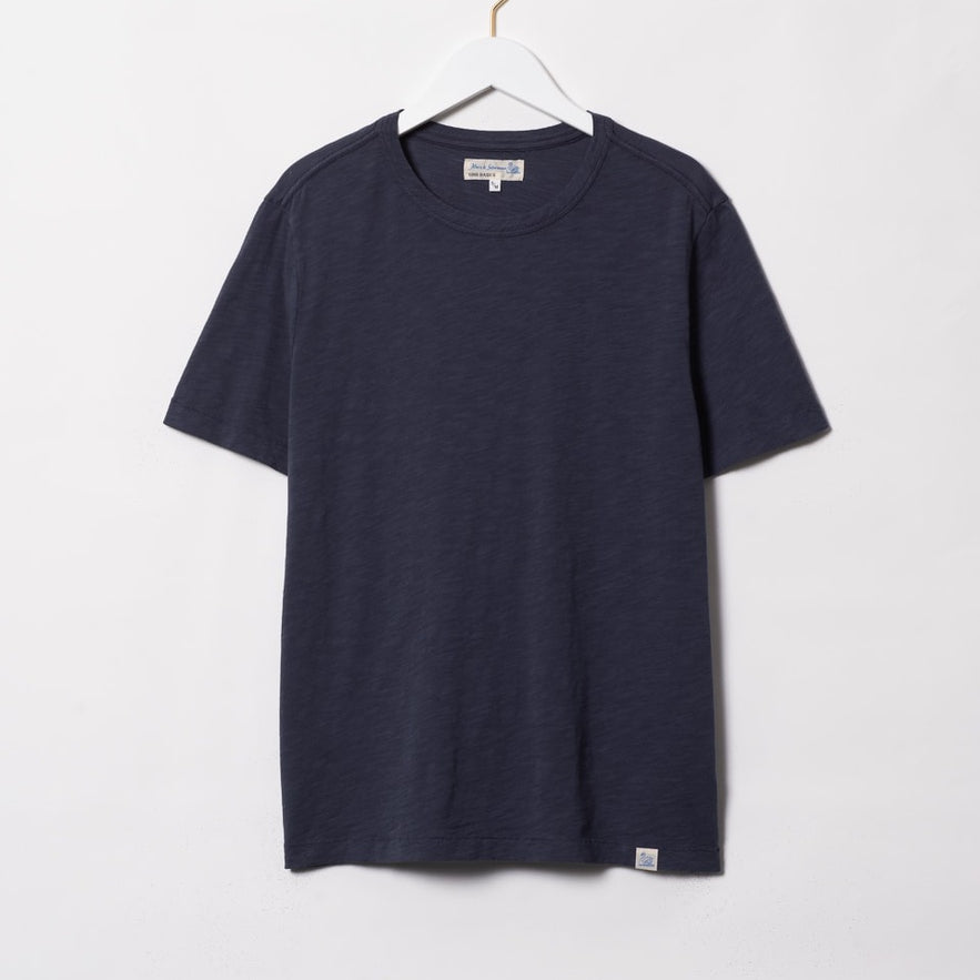 Merz b. Schwanen | pima slub cotton T-Shirt | 5,8oz | relaxed fit | 65 denim blue