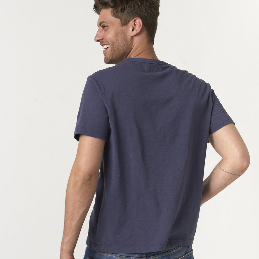 Merz b. Schwanen | pima slub cotton T-Shirt | 5,8oz | relaxed fit | 65 denim blue