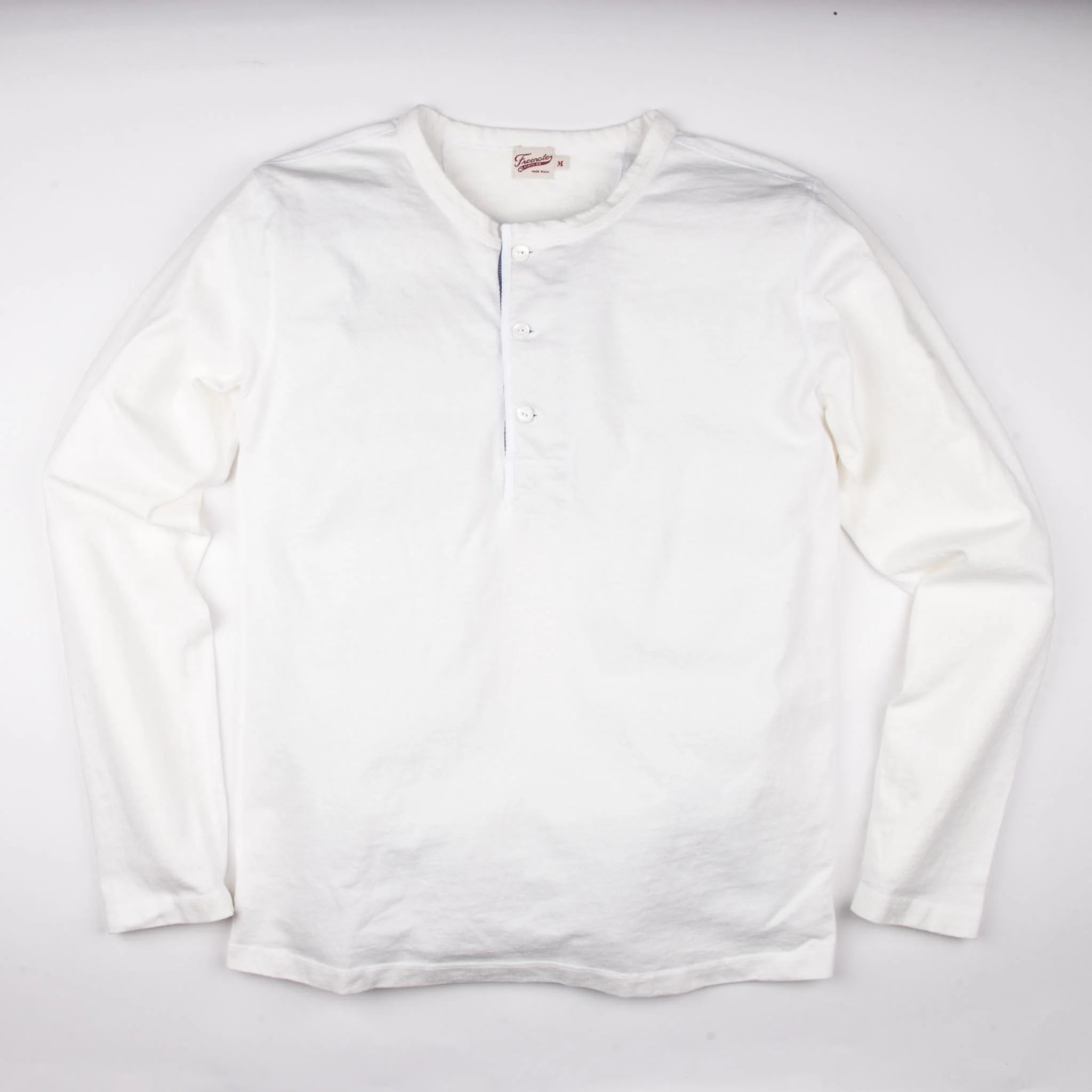 Freenote | 13 ounce henley l/s | White