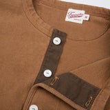 Freenote | 13 ounce henley l/s | tobacco