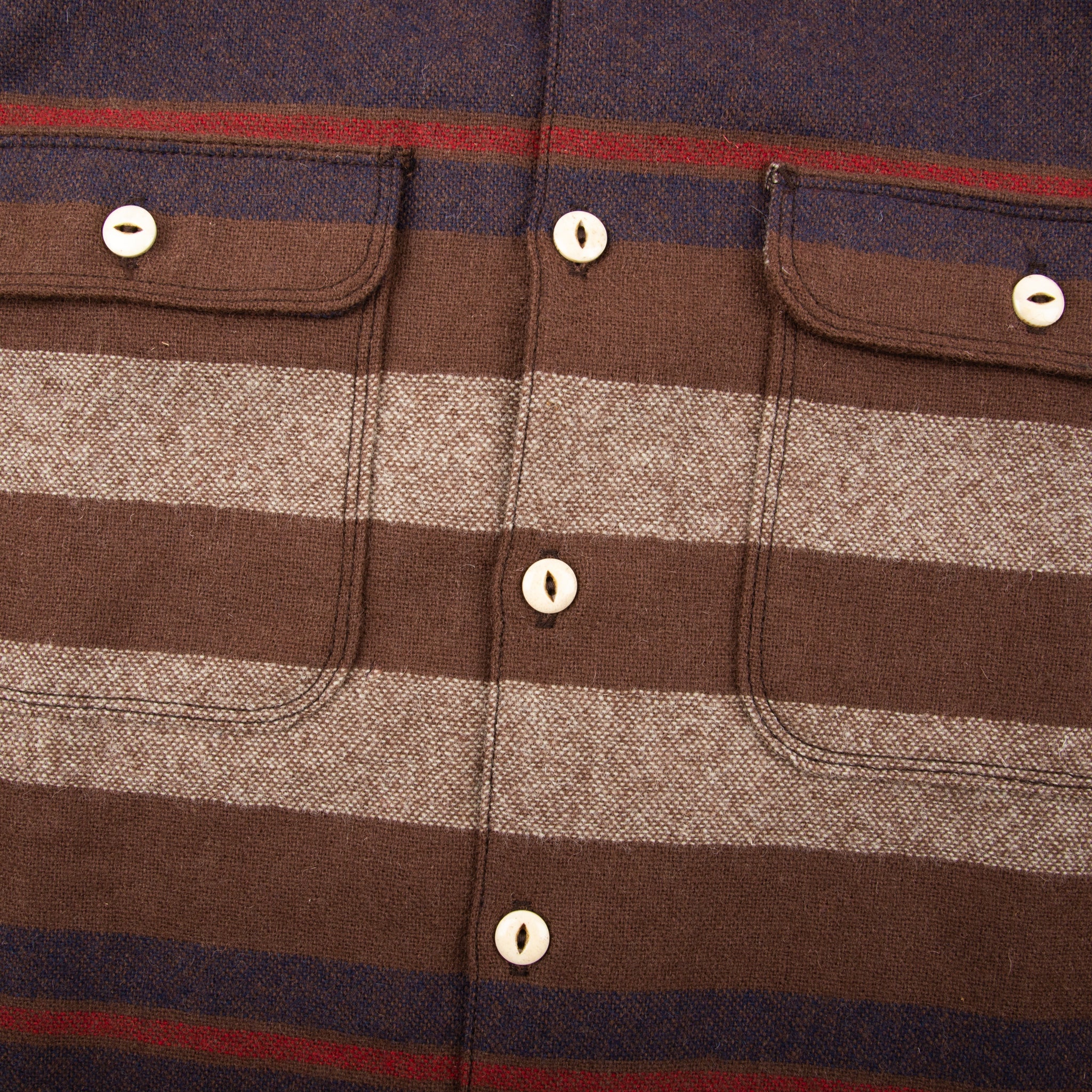 Freenote | benson overshirt | brown stripe