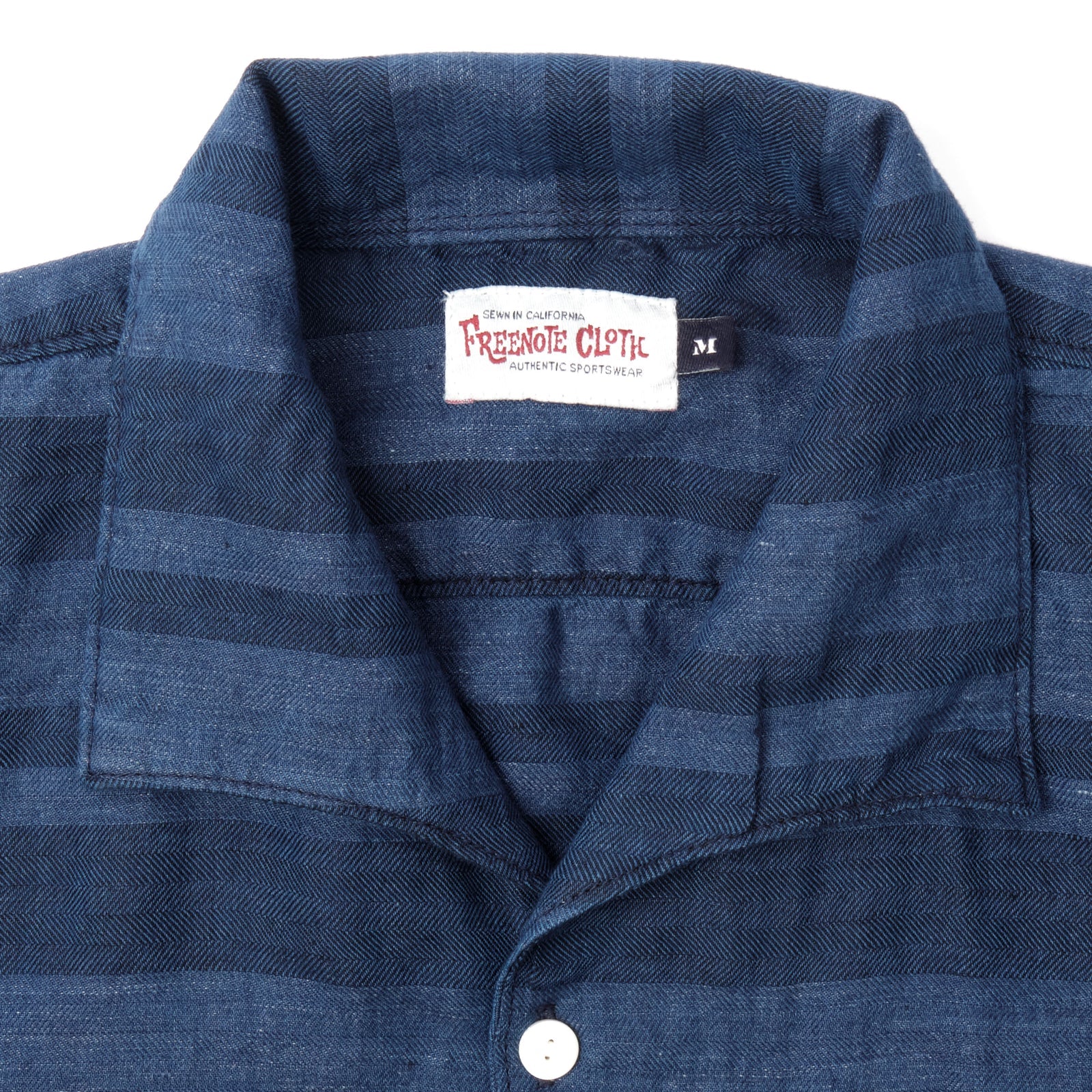 Freenote | cayucos shirt | indigo stripe