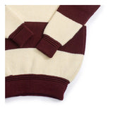 Heimat | RUGR2S41 | Signal Rollneck Rugby | Seashell / Burgundy