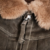 Freenote | RJ-2 waxed canvas | 20 ounce | Shearling | tobacco