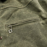 Freenote | RJ-2 waxed canvas | 20 ounce | Shearling | olive
