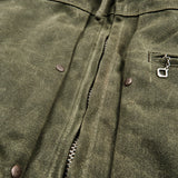 Freenote | RJ-2 waxed canvas | 20 ounce | Shearling | olive