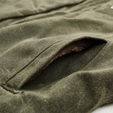 Freenote | RJ-2 waxed canvas | 20 ounce | Shearling | olive